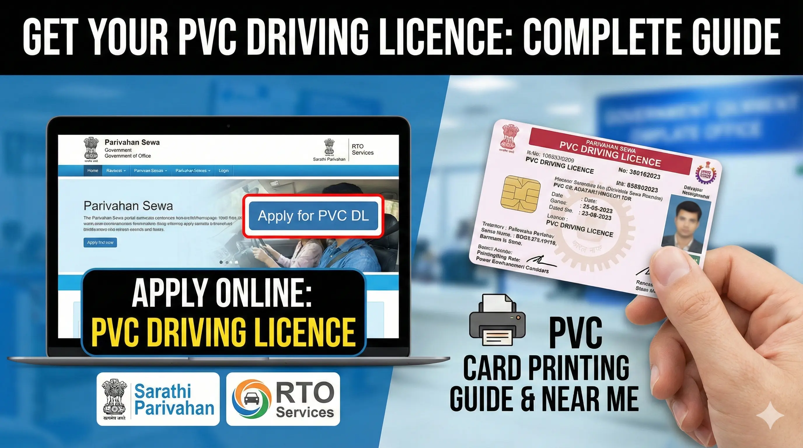Driving Licence PVC Card: Apply Online, Printing Services & RTO Guide